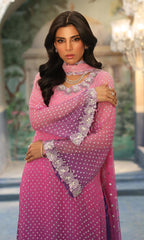 3 Piece Stitched Organza Suit - Ready To Wear