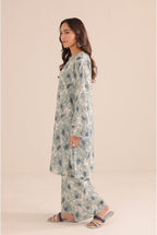 2 Piece  Stitched Printed Cotton Lawn Suit - Ready to Wear