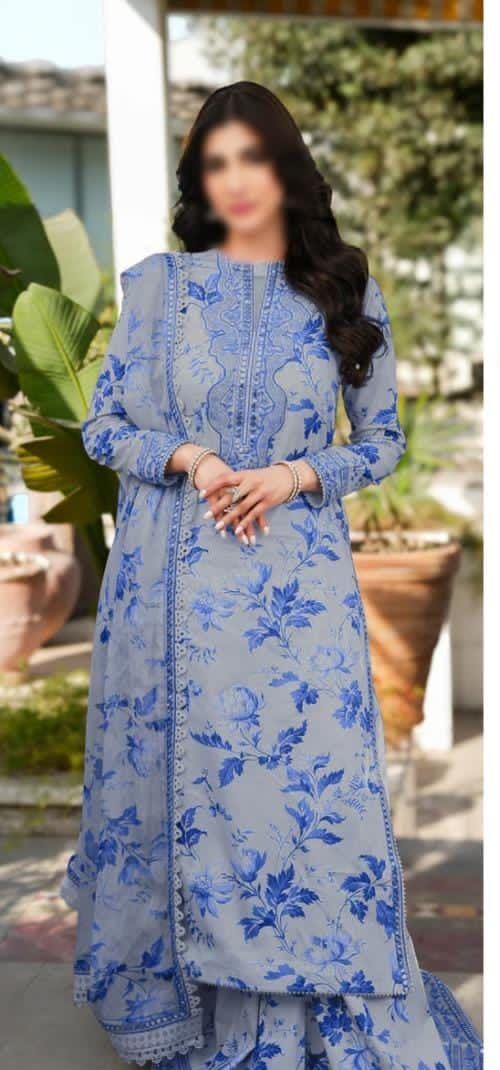3 Piece - Embroidered Lawn Suit
