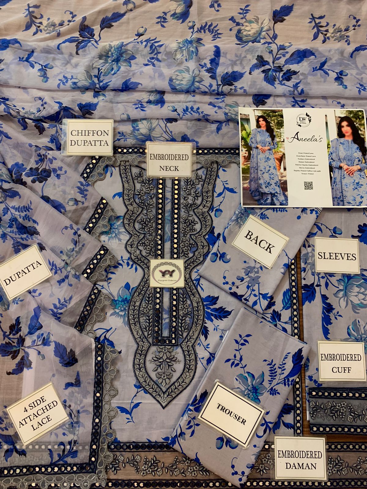 3 Piece - Embroidered Lawn Suit