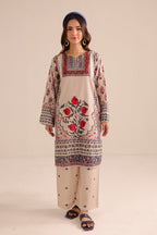 2 Piece Stitched  Printed Cotton Lawn Suit - Ready to Wear