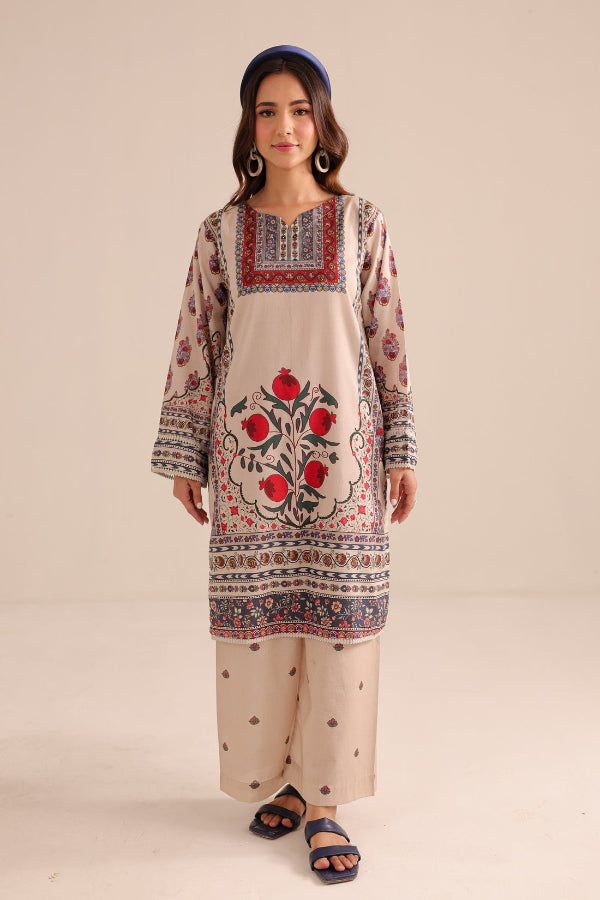 2 Piece Stitched  Printed Cotton Lawn Suit - Ready to Wear