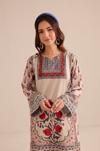 2 Piece Stitched  Printed Cotton Lawn Suit - Ready to Wear