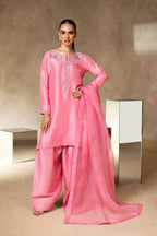 Stitched Luxury Cotton Silk Suit – Hand-Embellished Elegance