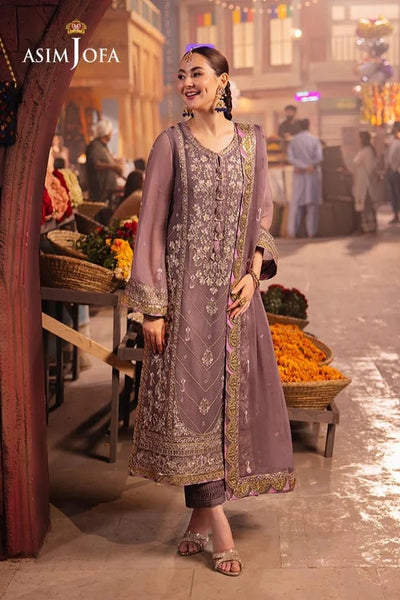 3 Piece Chiffon Stitched Suit - Ready to Wear