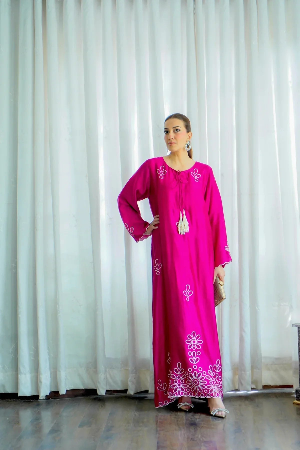 2 Piece Silk Kaftan - Ready To Wear