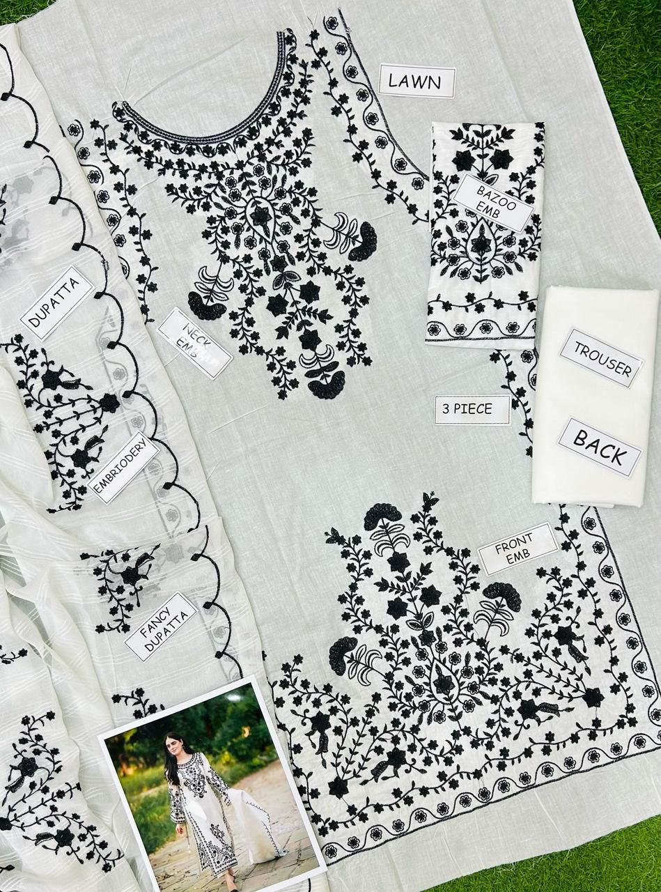 3 Piece Lawn Ready To Wear