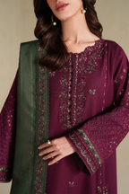 3 Piece Stitched Dhank  suit -  Ready  to  Wear