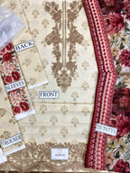 3 Piece Stitched Lawn Suit - Ready To Wear