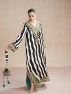3 Piece  Stitched Silk Suit - Ready to  Wear