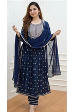 3 Piece Stitched Linen Dress - Ready To Wear