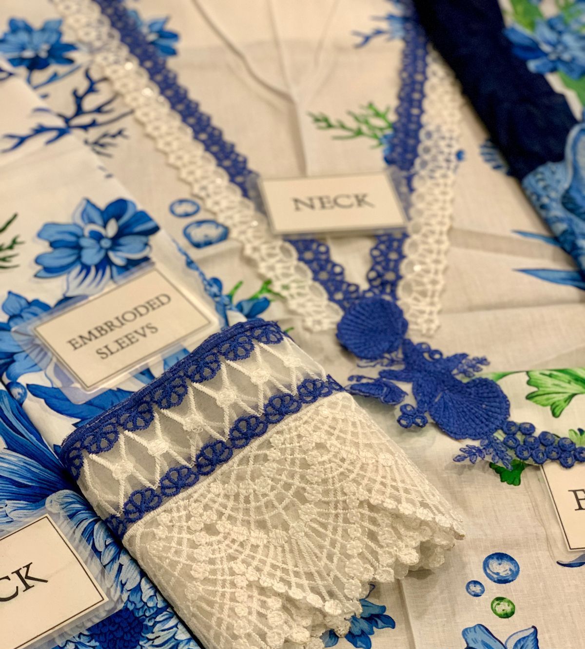 3 Piece Stitched Lawn Embroidery Dress - Ready to Wear