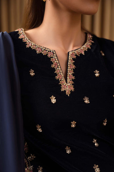 Luxury Hand-Embellished Micro Velvet Formal Suit