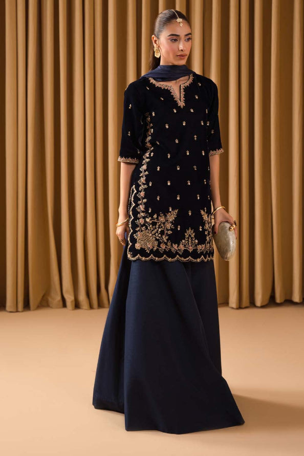 Luxury Hand-Embellished Micro Velvet Formal Suit