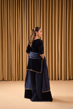 Luxury Hand-Embellished Micro Velvet Formal Suit