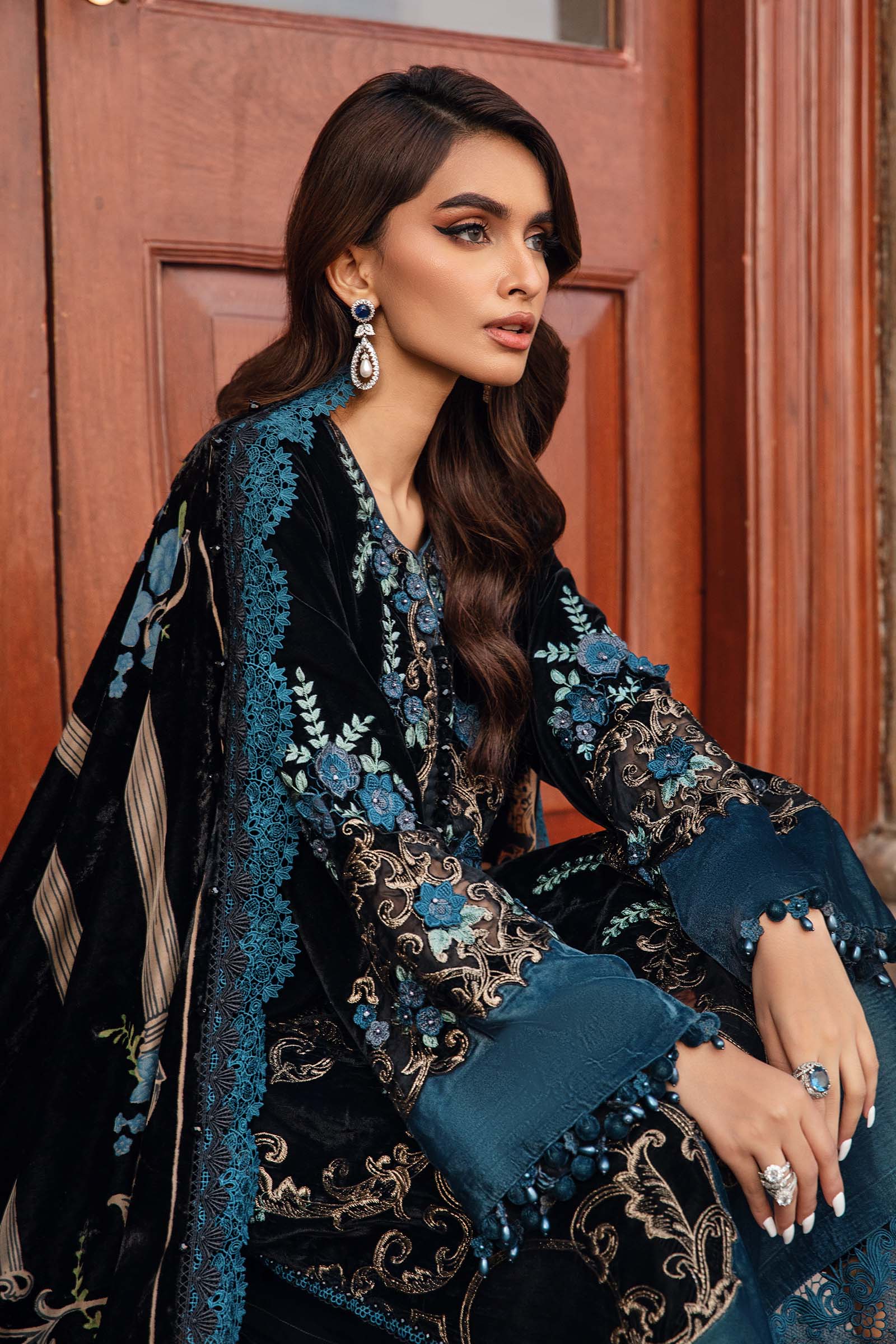 Lawn Embroidered Stiched 3 pieces Suit