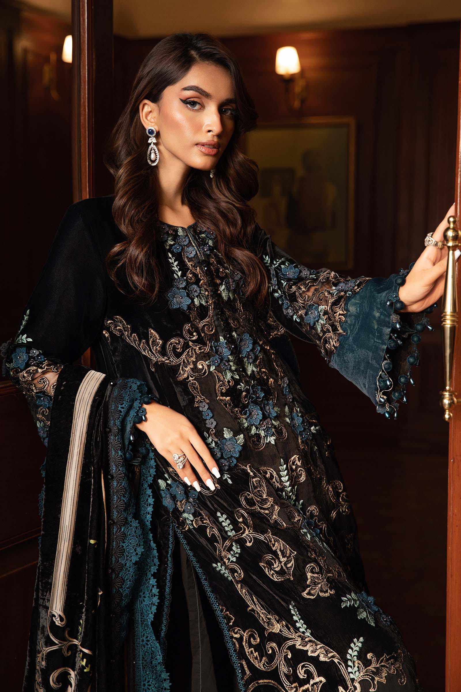 Lawn Embroidered Stiched 3 pieces Suit