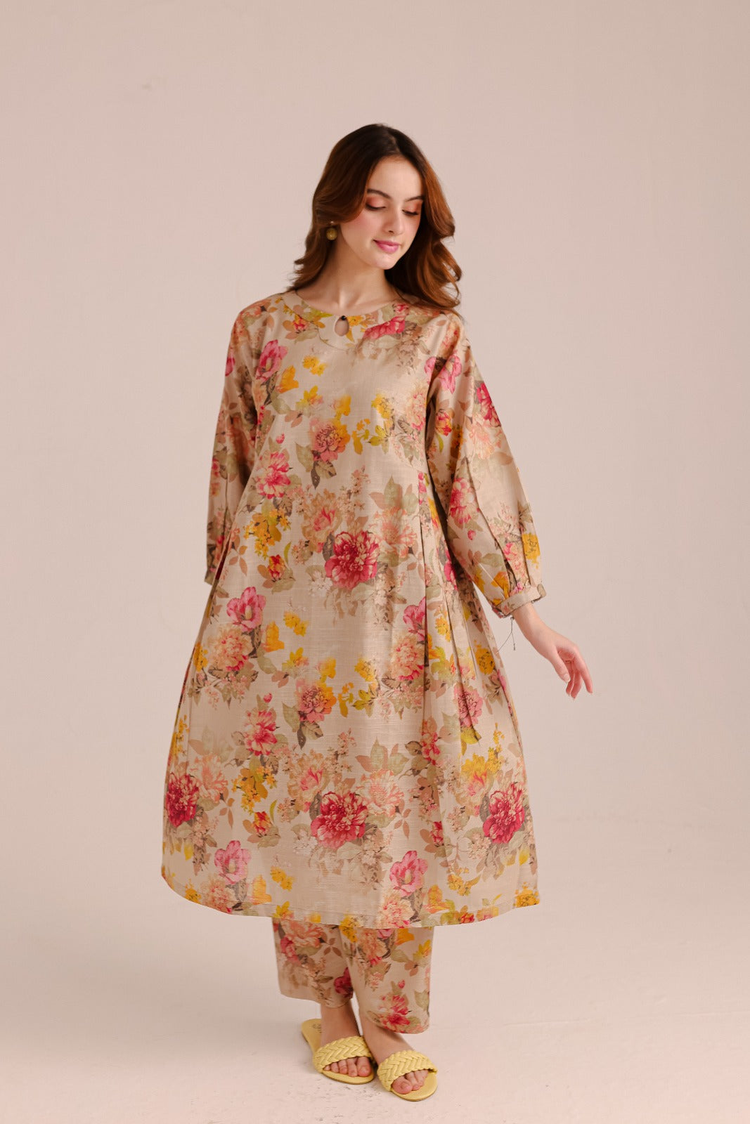 2  Piece Stitched Printed Cotton Lawn Suit -  Ready to Wear