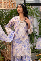 Stitched 3-Piece Embroidered Lawn Suit – Off White Elegance