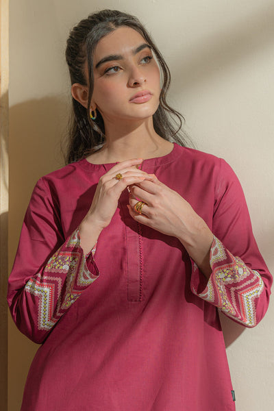 2-Piece Stitched Screen-Printed Suit  -  Ready  to Wear