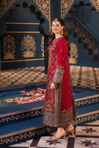 3 Piece Stitched Lawn Cotton  suit - Ready to Wear