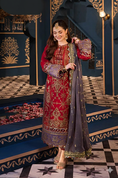 3 Piece Stitched Lawn Cotton  suit - Ready to Wear