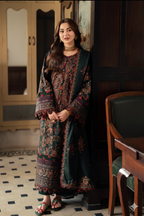 3 Piece  Stitched Dhank Suit - Ready   to Wear