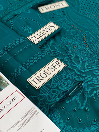 3 piece Khaadi Net Cotton Dress - Ready To Wear