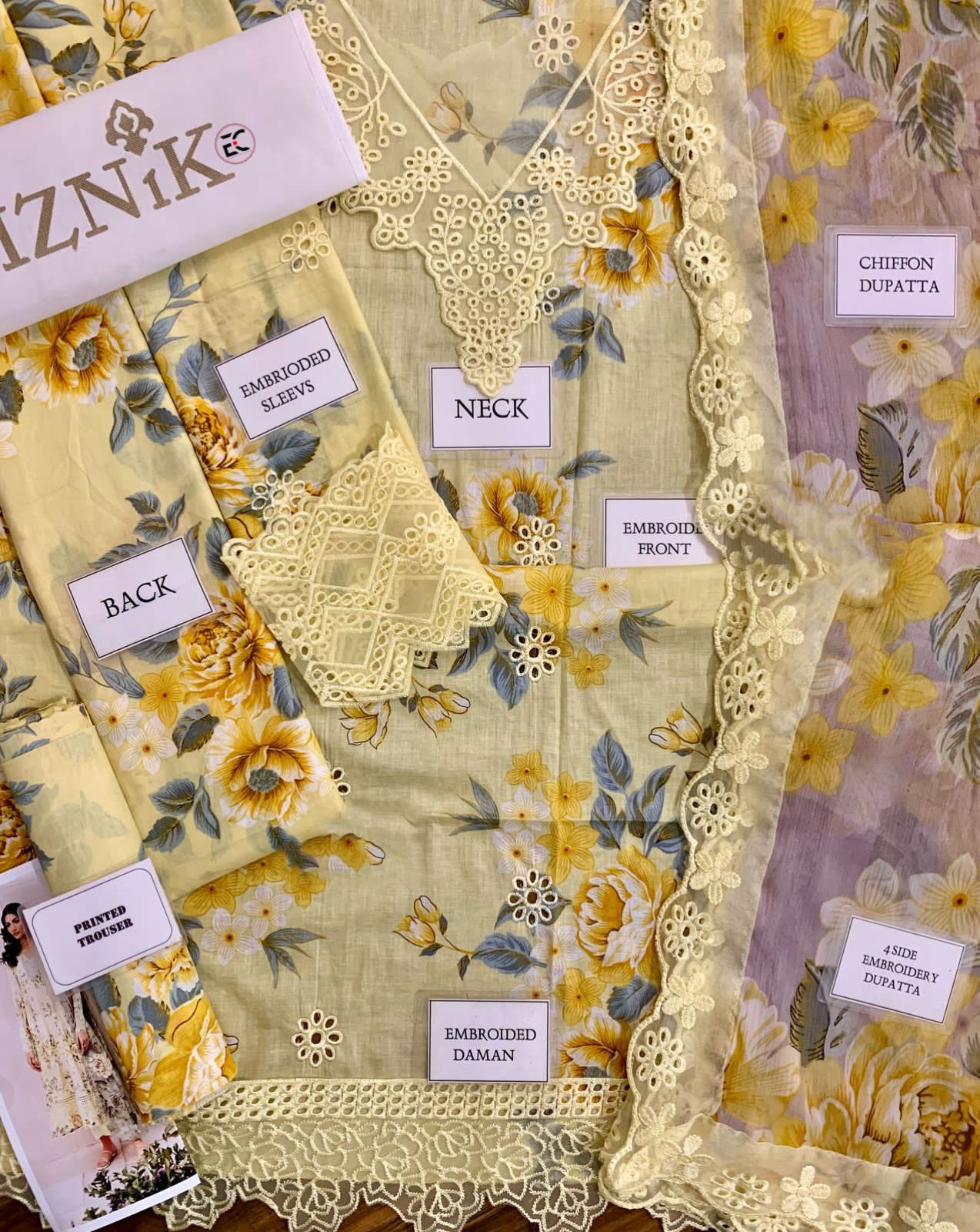 3 Piece Ready To Wear Stitched Lawn Suit