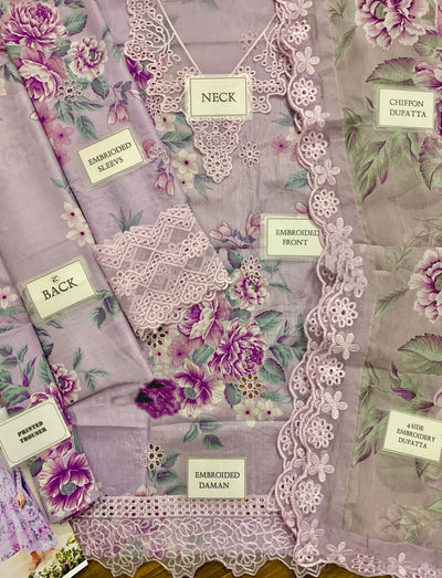 3 Piece Ready To Wear Stitched Lawn Suit