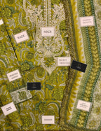 3 Piece Stitched Lawn Dress - Ready To Wear