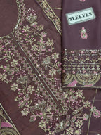 3 Piece Chiffon Stitched Suit - Ready to Wear