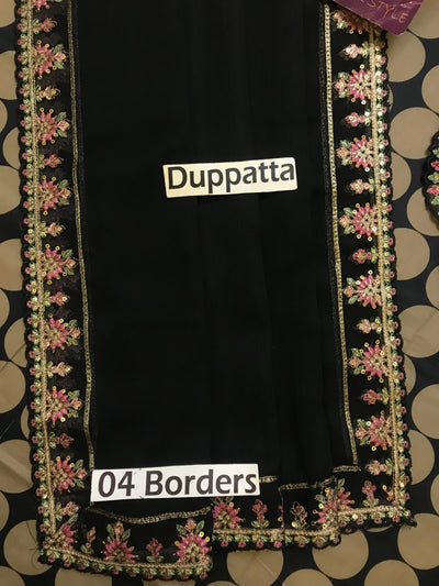 3 Piece Stitched Lawn Suit - Ready To Wear