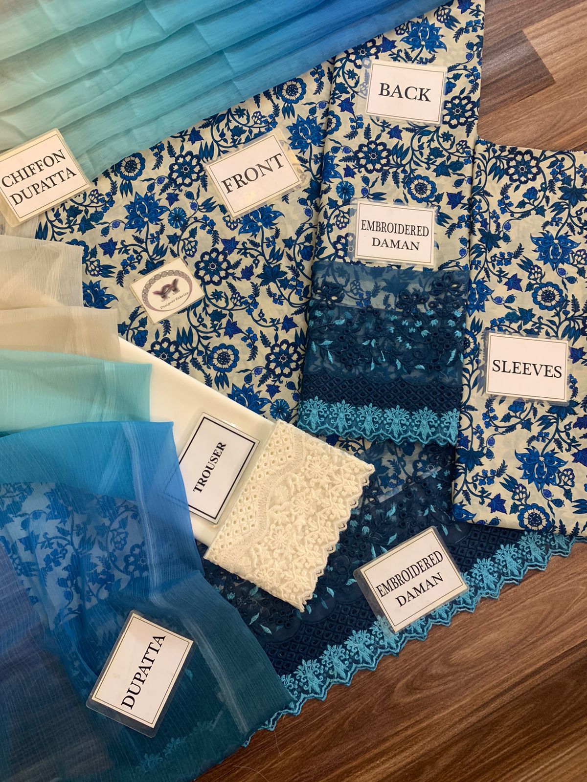 3 Piece Stitched Lawn Suit - Read To Wear