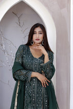 3 Piece Stitched Chiffon Maxi - Ready To Wear