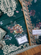 3 Piece Stitched Linen Suit - Ready To Wear