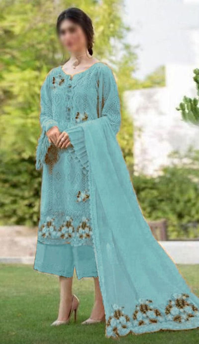 3 Piece Stitched Chikankari Suit - Ready To Wear