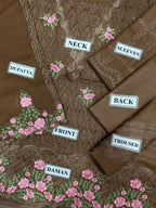 3 Piece Stitched Chikankari Suit - Ready To Wear