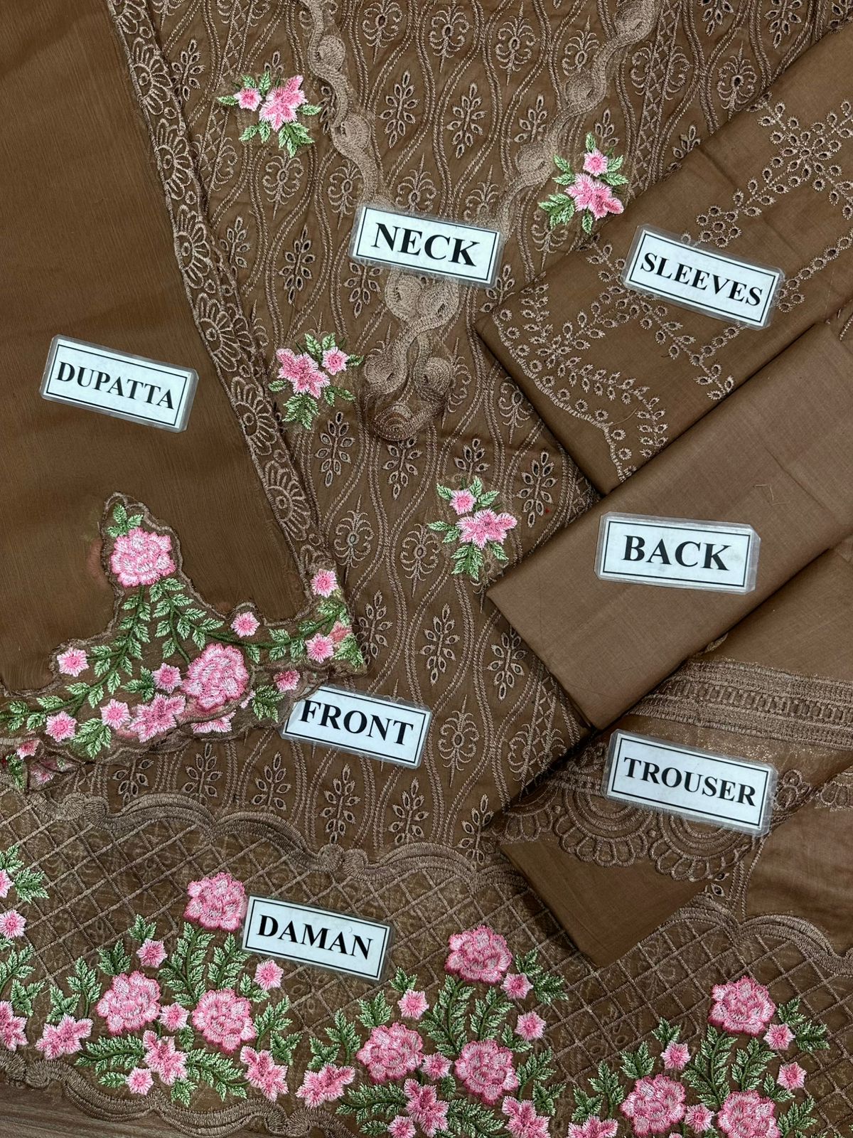 3 Piece Stitched Chikankari Suit - Ready To Wear