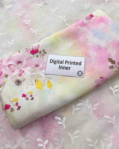 3 Piece Stitched Embroidery Dress - Ready To Wear