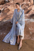 3 Piece Stitched Chikankari Embroidery Dress - Ready To Wear