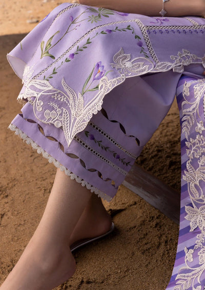 3 Piece Stitched Chikankari Embroidery Dress - Ready To Wear