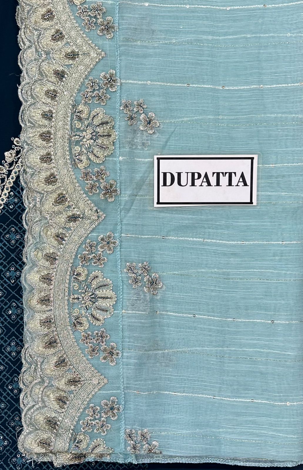 3 Piece Stitched Chiffon Embroidery Dress - Ready To Wear