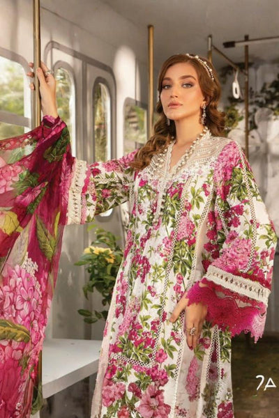 3 Piece Stitched Lawn Dress - Ready To Wear