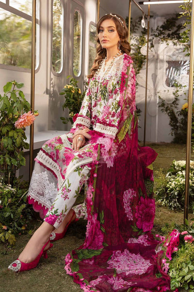 3 Piece Stitched Lawn Dress - Ready To Wear