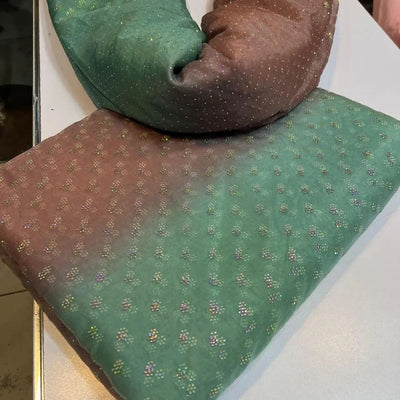 3 Piece Stitched Organza Suit - Ready To Wear