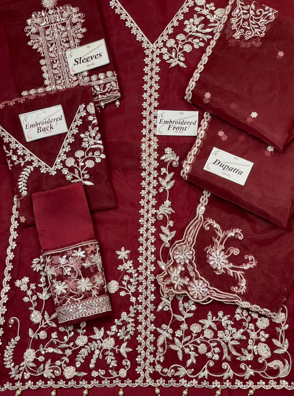 3 Piece Stitched Embroidery Dress - Ready To Wear