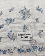 3 Piece Stitched Embroidery Organza Dress - Ready To Wear