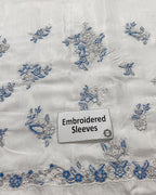 3 Piece Stitched Embroidery Organza Dress - Ready To Wear