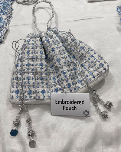 3 Piece Stitched Embroidery Organza Dress - Ready To Wear